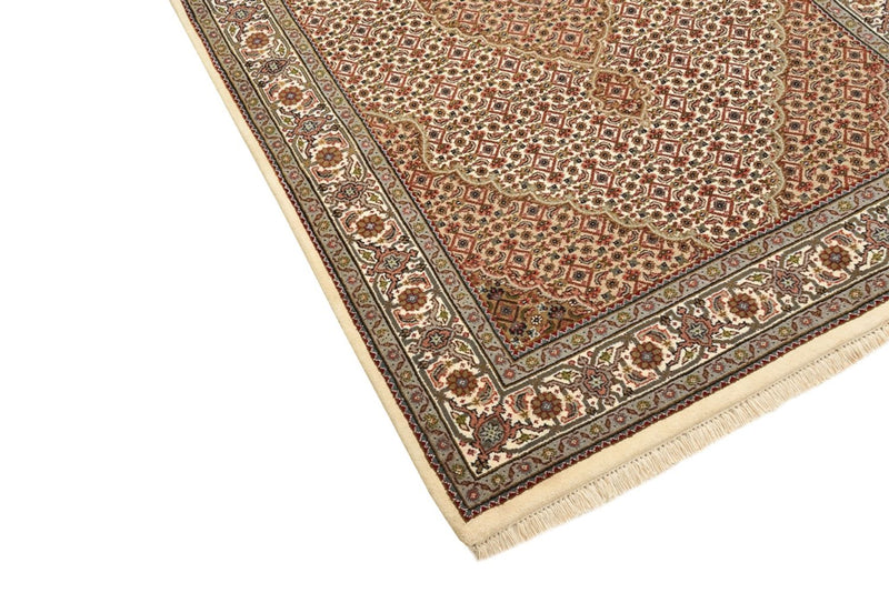 Orientalsk tæppe - Tabriz - 177 x 125 cm - mørk beige