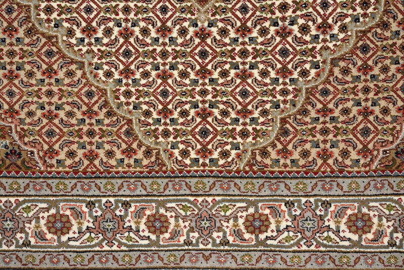 Orientalsk tæppe - Tabriz - 177 x 125 cm - mørk beige