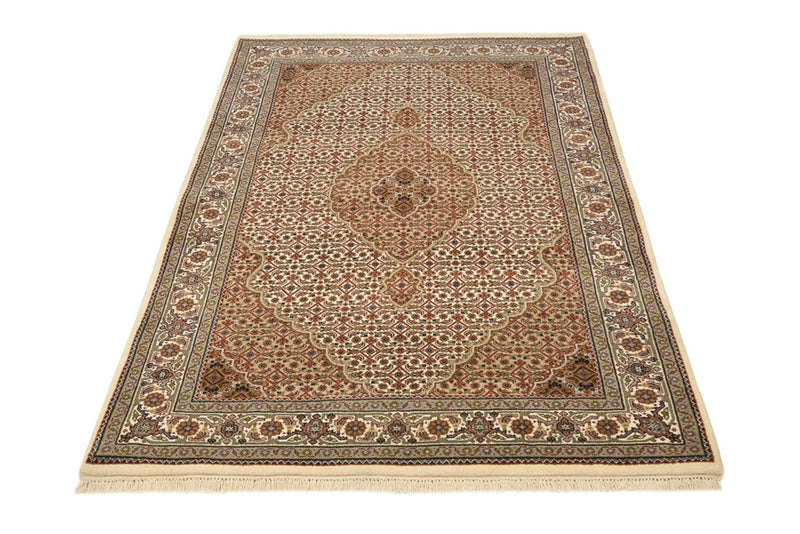 Orientalsk tæppe - Tabriz - 177 x 125 cm - mørk beige