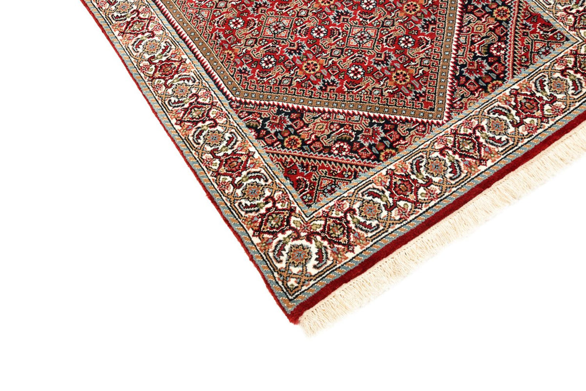 Løber Persisk tæppe - Bijar - 246 x 79 cm - bordeaux rød