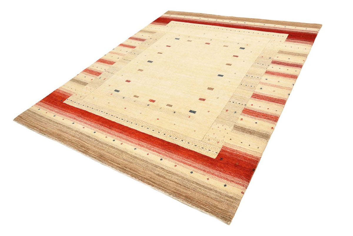 Gabbeh-tæppe - Loribaft Indus - 248 x 195 cm - lys beige