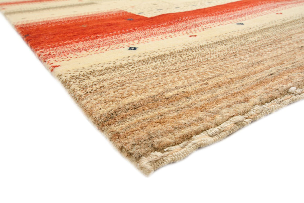 Gabbeh-tæppe - Loribaft Indus - 248 x 195 cm - lys beige