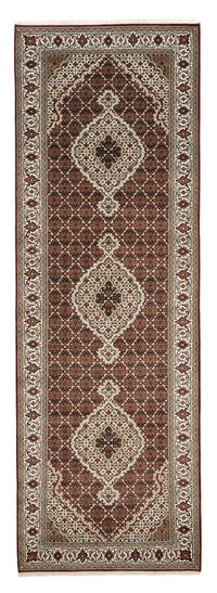 Løber Orientalsk tæppe - Tabriz - 362 x 122 cm - lys beige