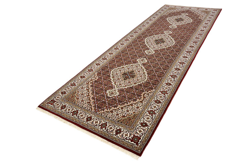 Løber Orientalsk tæppe - Tabriz - 362 x 122 cm - lys beige