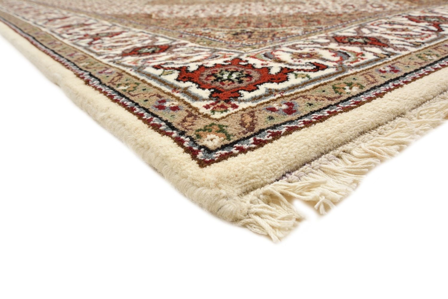 Løber Orientalsk tæppe - Tabriz - 372 x 121 cm - lys beige