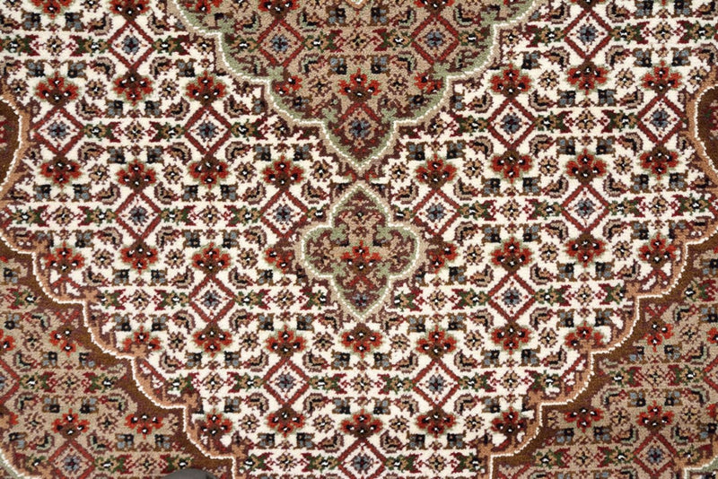 Løber Orientalsk tæppe - Tabriz - 372 x 121 cm - lys beige