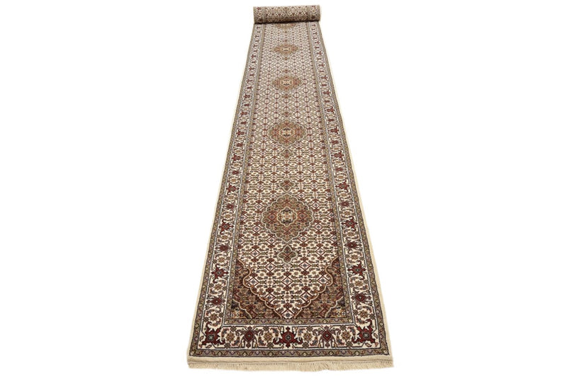 Løber Orientalsk tæppe - Tabriz - 602 x 81 cm - lys beige
