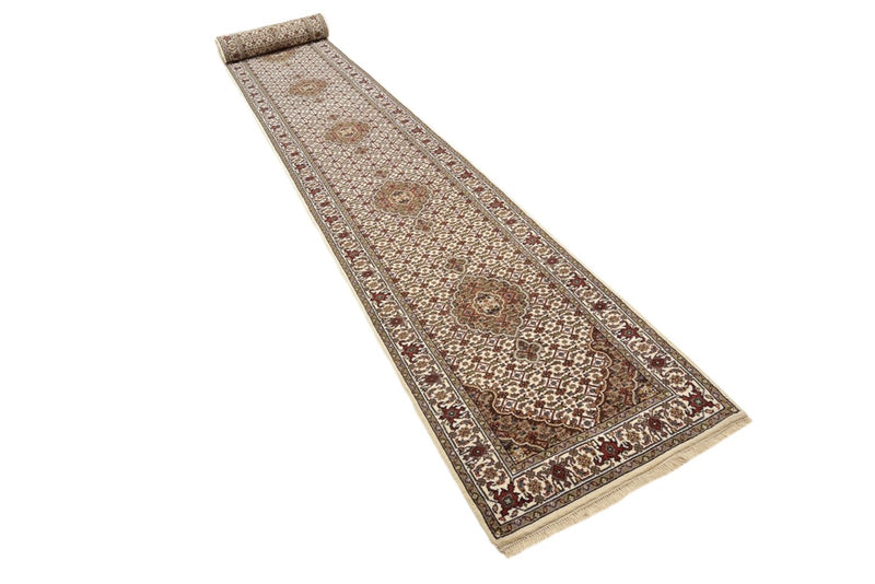 Løber Orientalsk tæppe - Tabriz - 602 x 81 cm - lys beige