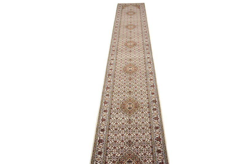 Løber Orientalsk tæppe - Tabriz - 602 x 81 cm - lys beige