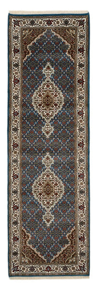 Løber Orientalsk tæppe - Tabriz - 244 x 75 cm - mørkeblå