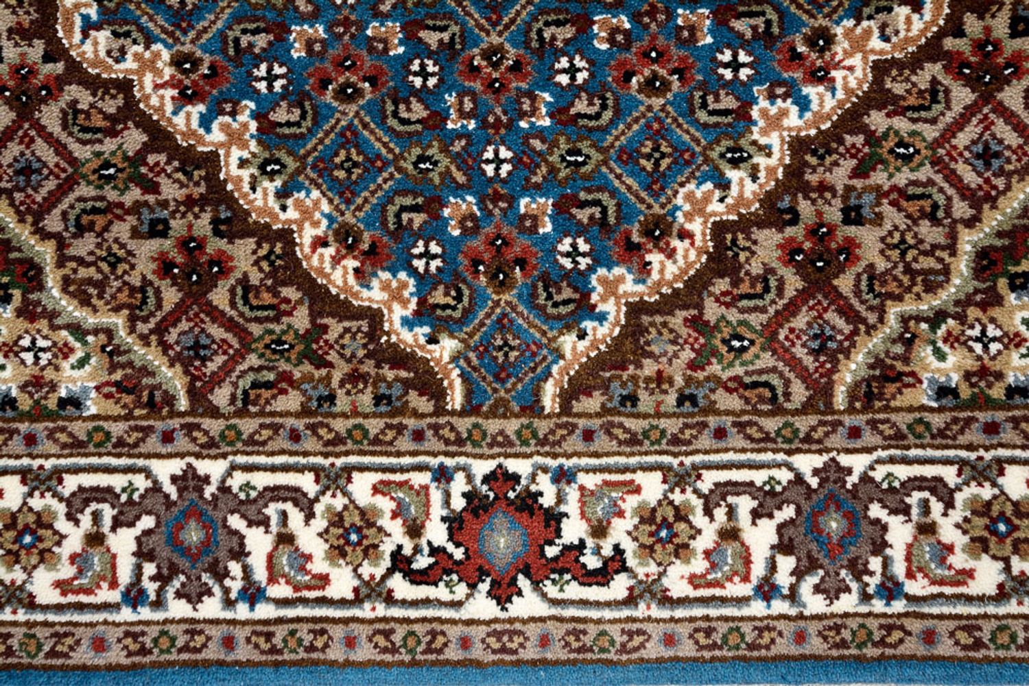 Løber Orientalsk tæppe - Tabriz - 244 x 75 cm - mørkeblå