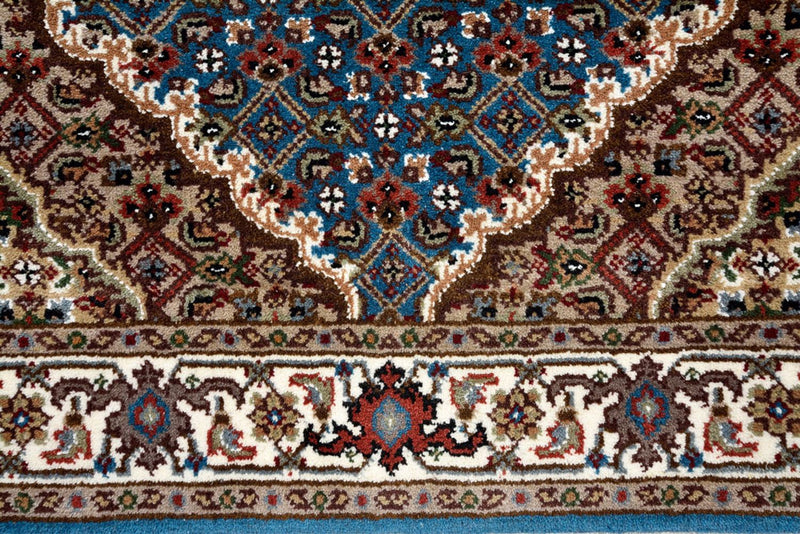 Løber Orientalsk tæppe - Tabriz - 244 x 75 cm - mørkeblå