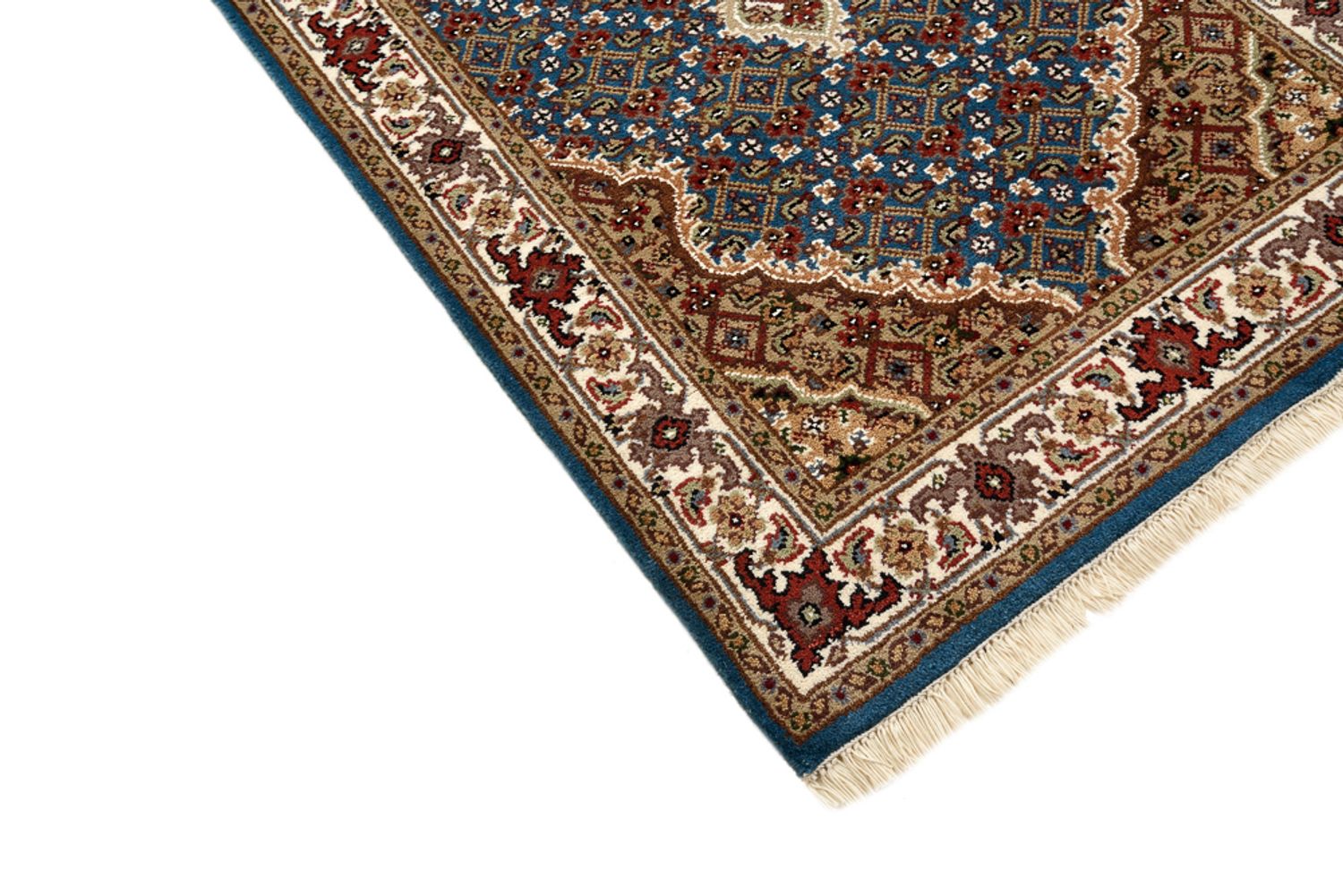 Løber Orientalsk tæppe - Tabriz - 454 x 79 cm - mørkeblå