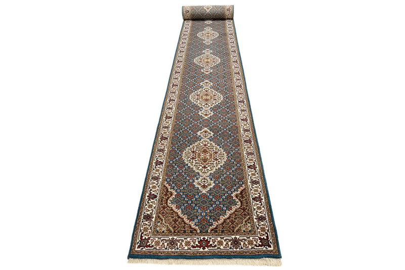 Løber Orientalsk tæppe - Tabriz - 615 x 79 cm - mørkeblå