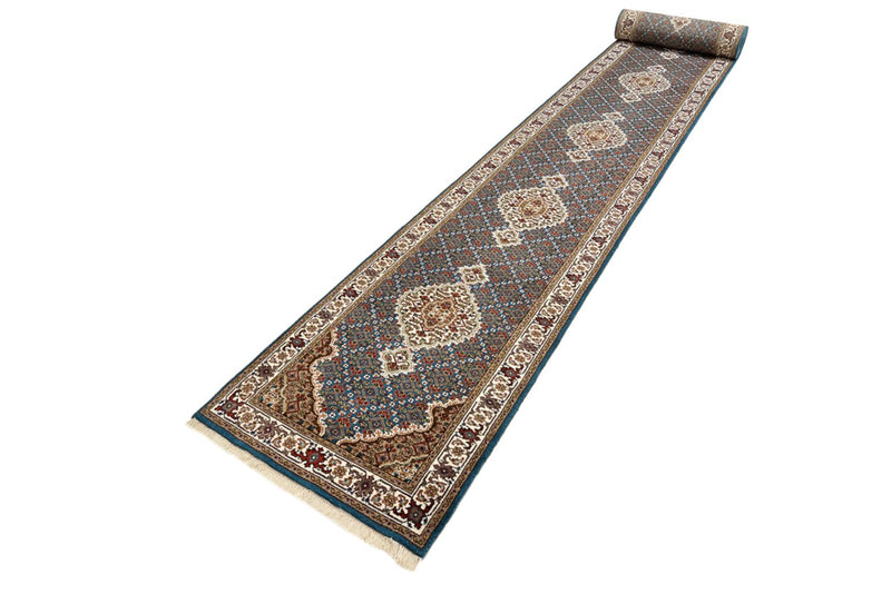 Løber Orientalsk tæppe - Tabriz - 615 x 79 cm - mørkeblå