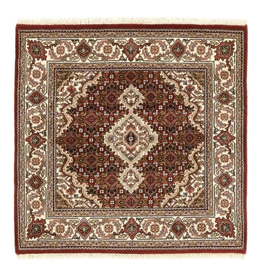 Orientalsk tæppe - Tabriz - 93 x 89 cm - creme