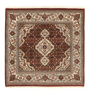 Orientalsk tæppe - Tabriz - 93 x 89 cm - creme