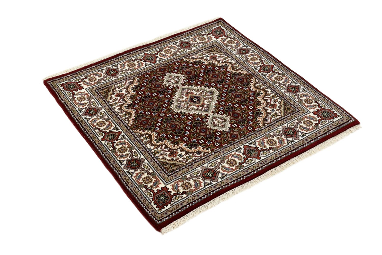 Orientalsk tæppe - Tabriz - 93 x 89 cm - creme