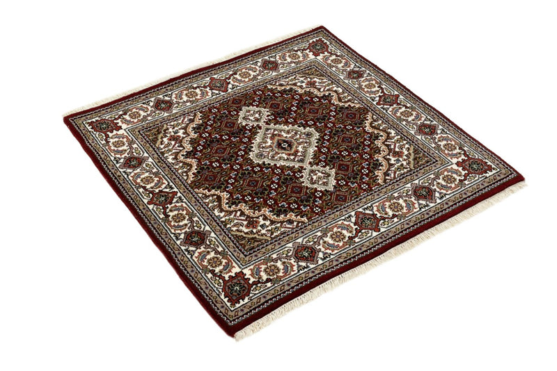 Orientalsk tæppe - Tabriz - 93 x 89 cm - creme