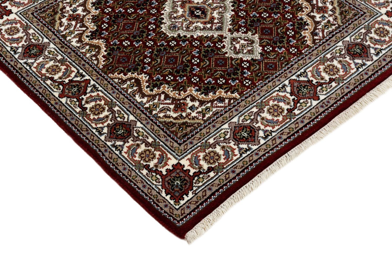 Orientalsk tæppe - Tabriz - 93 x 89 cm - creme