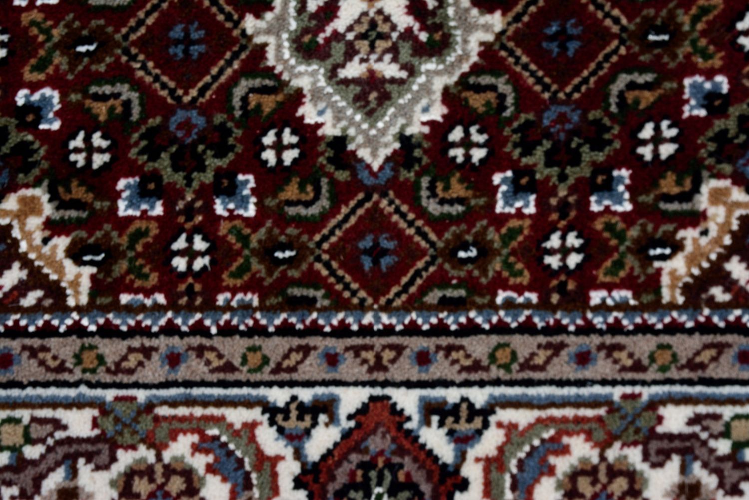 Orientalsk tæppe - Tabriz - 93 x 89 cm - creme