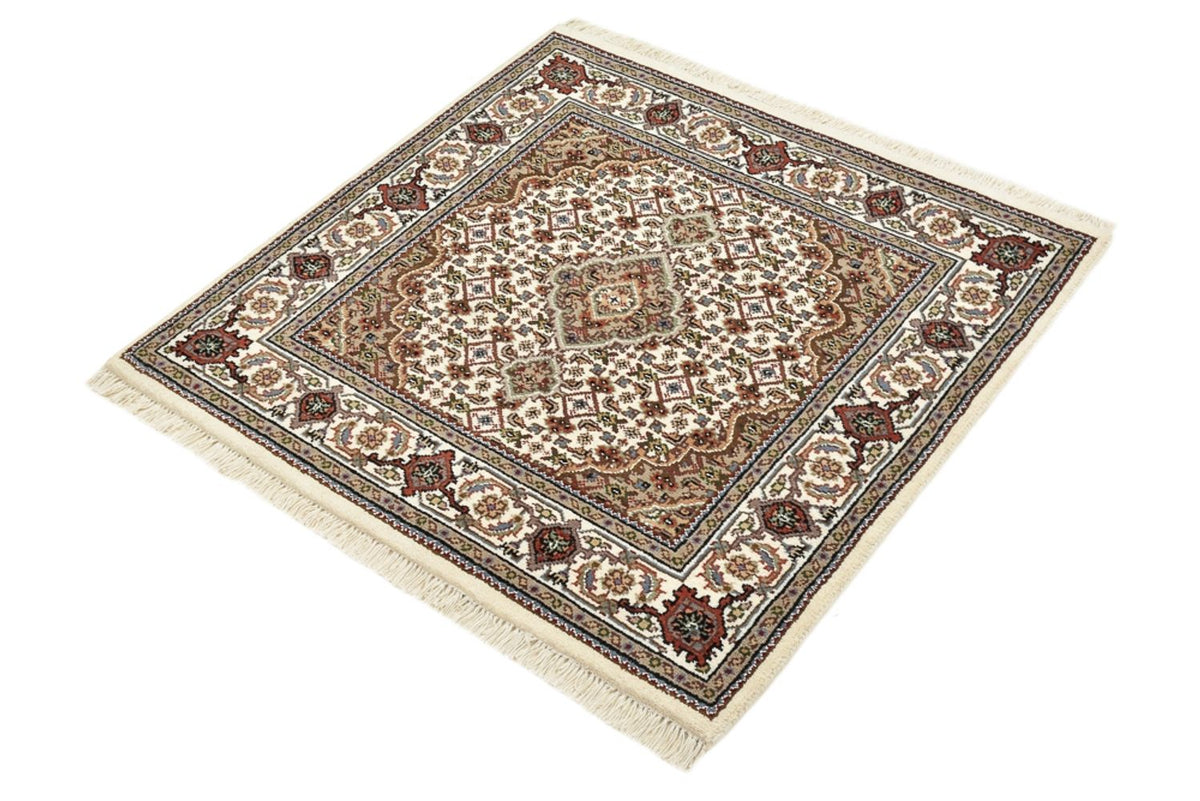 Orientalsk tæppe - Tabriz - 92 x 89 cm - creme