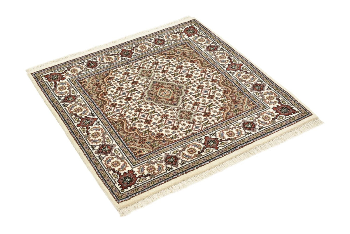 Orientalsk tæppe - Tabriz - 92 x 89 cm - creme