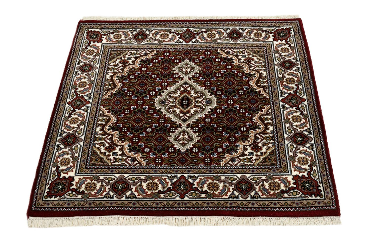 Orientalsk tæppe - Tabriz - 94 x 89 cm - creme