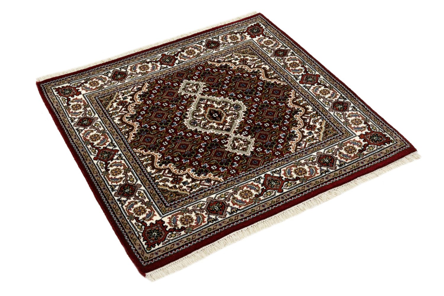 Orientalsk tæppe - Tabriz - 94 x 89 cm - creme