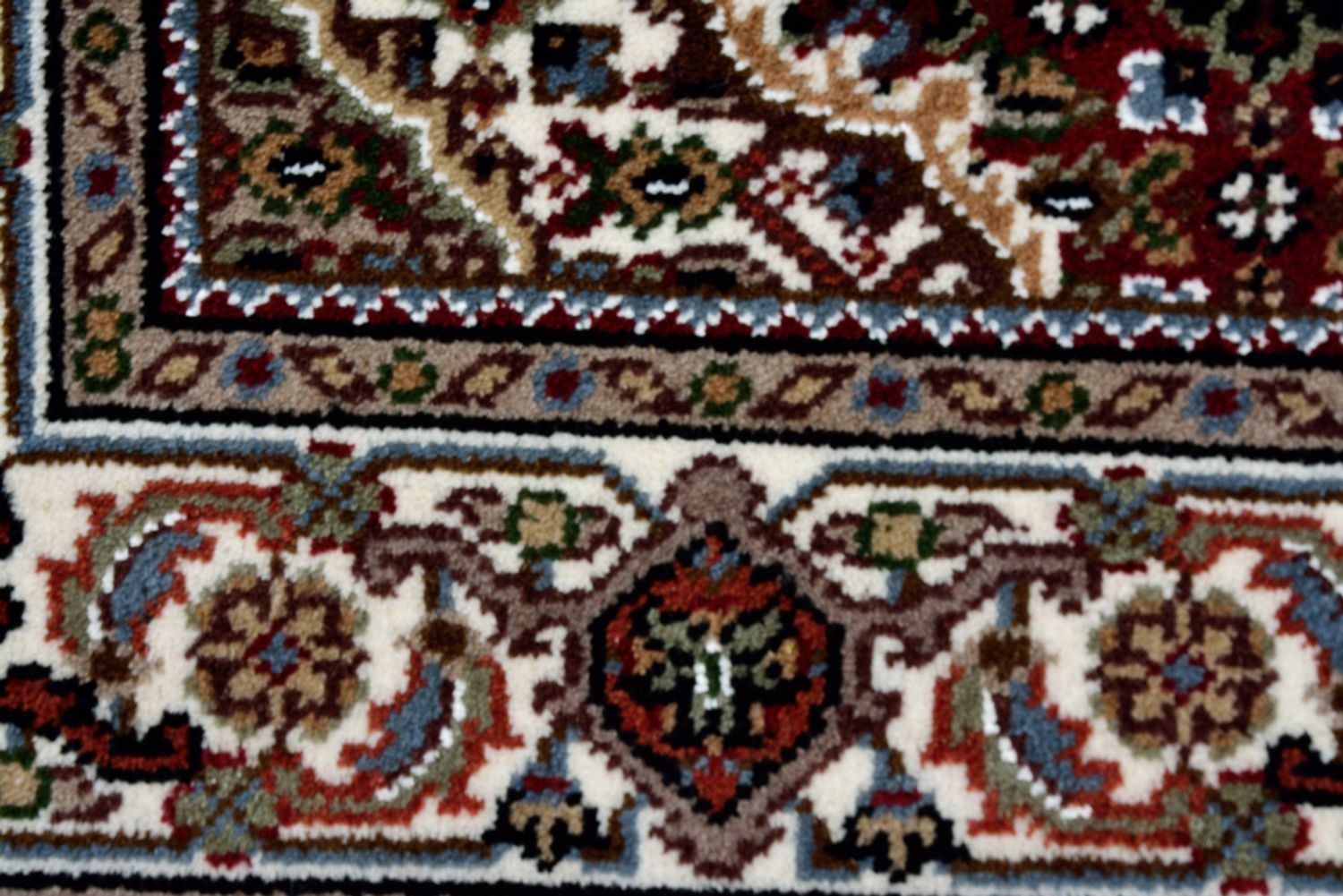 Orientalsk tæppe - Tabriz - 94 x 89 cm - creme