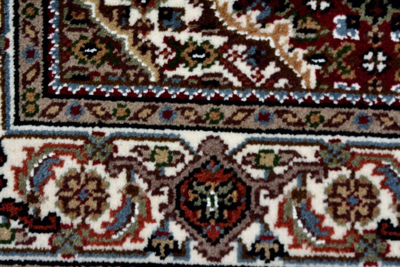 Orientalsk tæppe - Tabriz - 94 x 89 cm - creme