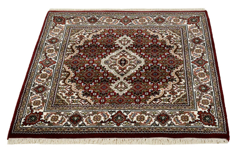 Orientalsk tæppe - Tabriz - 94 x 89 cm - creme