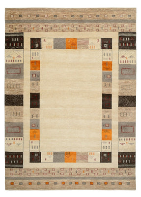 Gabbeh-tæppe - Loribaft Indus - 281 x 203 cm - lys beige