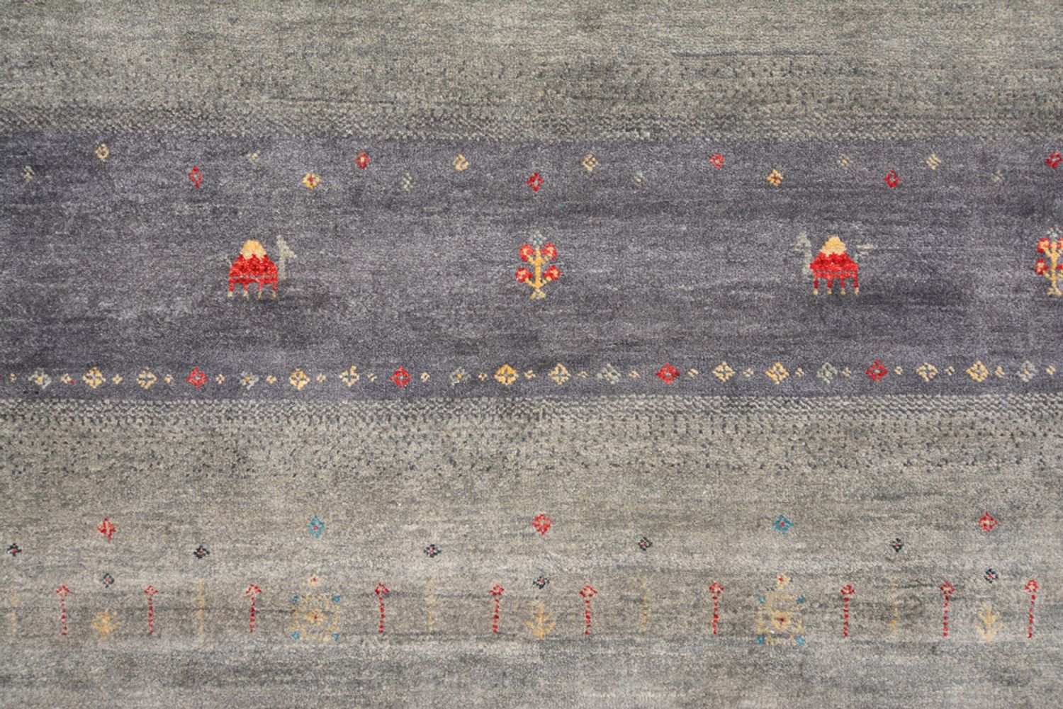 Gabbeh-tæppe - Loribaft Indus - 241 x 175 cm - sand