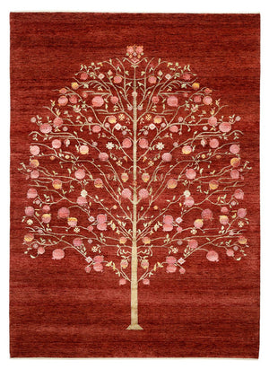 Gabbeh-tæppe - Loribaft Indus - 243 x 176 cm - rød