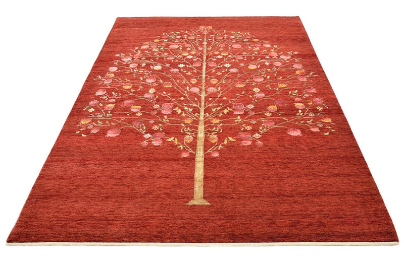 Gabbeh-tæppe - Loribaft Indus - 243 x 176 cm - rød
