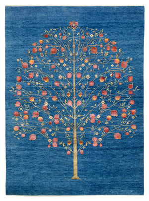 Gabbeh-tæppe - Loribaft Indus - 243 x 177 cm - blå