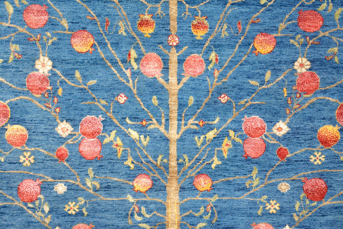 Gabbeh-tæppe - Loribaft Indus - 243 x 177 cm - blå