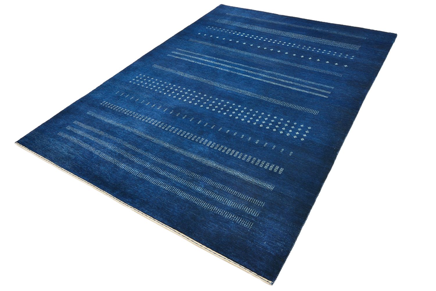 Gabbeh-tæppe - Loribaft Indus - 237 x 172 cm - mørkeblå