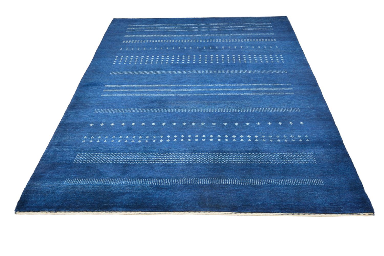 Gabbeh-tæppe - Loribaft Indus - 237 x 172 cm - mørkeblå