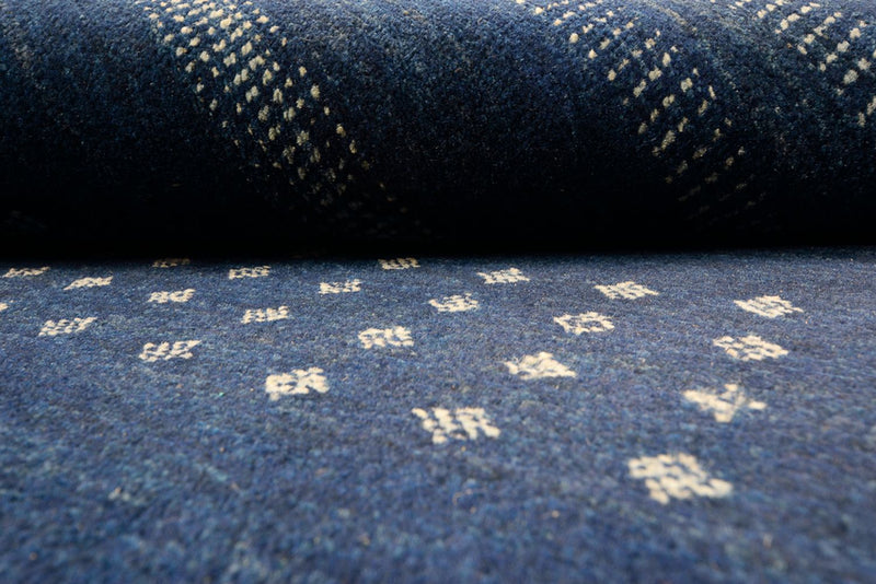 Gabbeh-tæppe - Loribaft Indus - 237 x 172 cm - mørkeblå