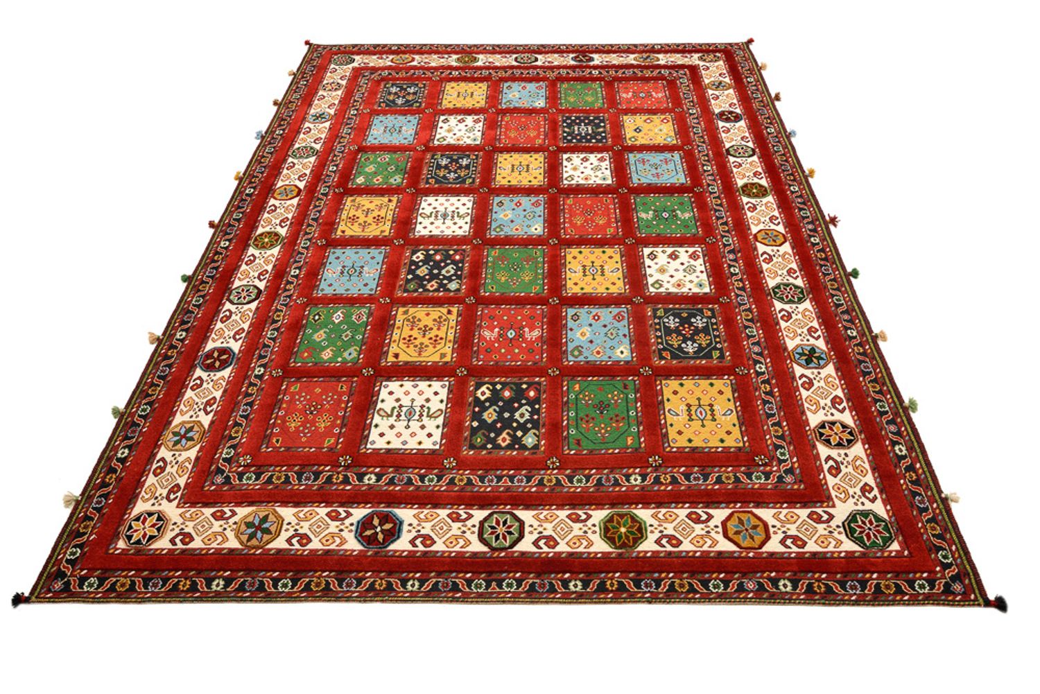 Orientalsk tæppe - 244 x 176 cm - rød