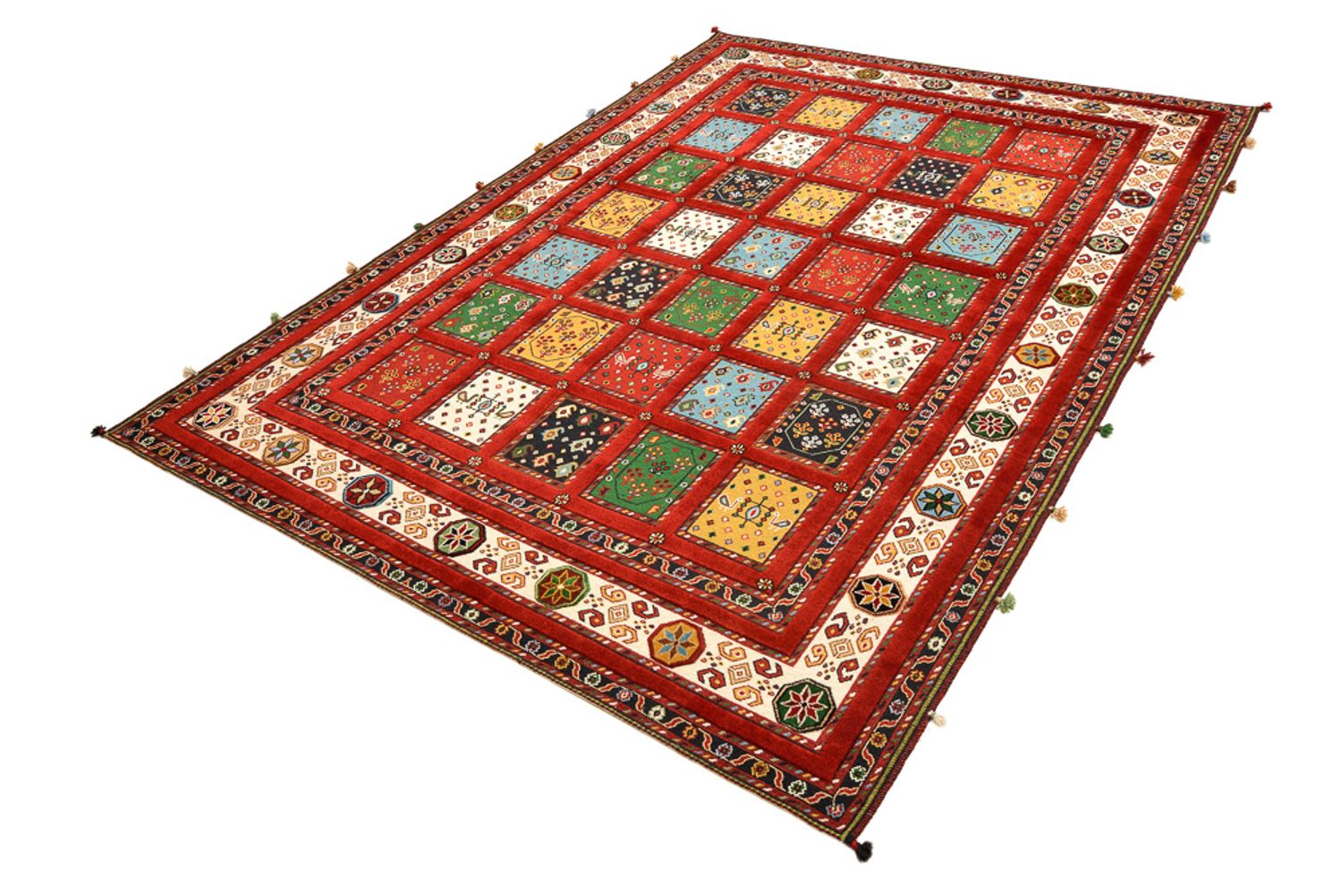 Orientalsk tæppe - 244 x 176 cm - rød
