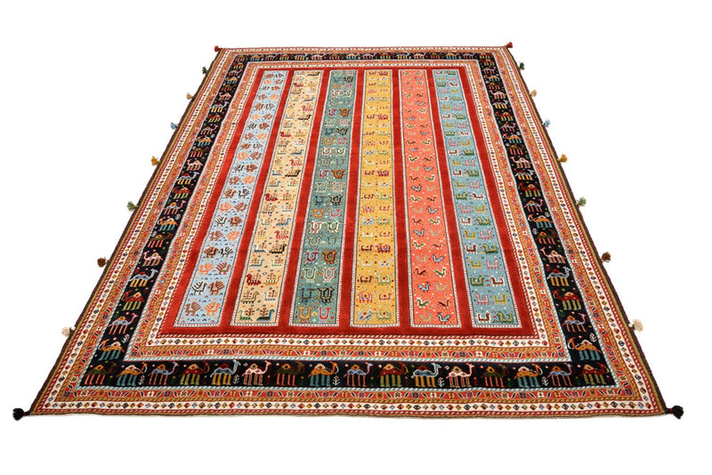 Orientalsk tæppe - 245 x 176 cm - flerfarvet