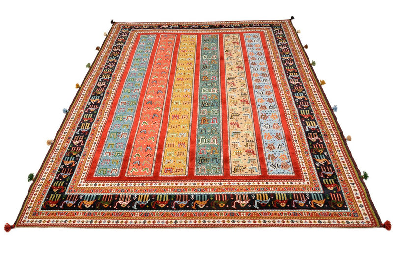 Orientalsk tæppe - 245 x 176 cm - flerfarvet