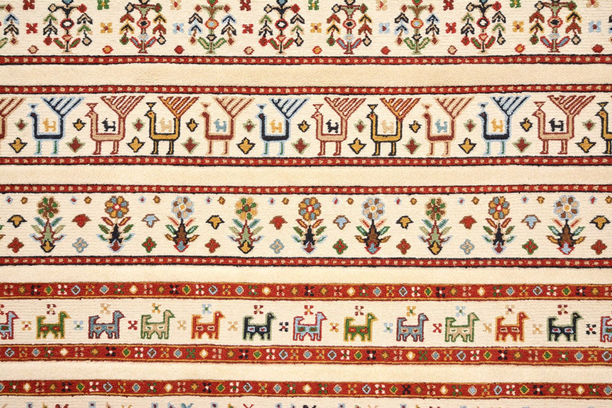 Orientalsk tæppe - 245 x 177 cm - lys beige