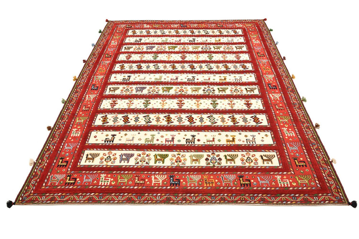 Orientalsk tæppe - 245 x 175 cm - lys beige