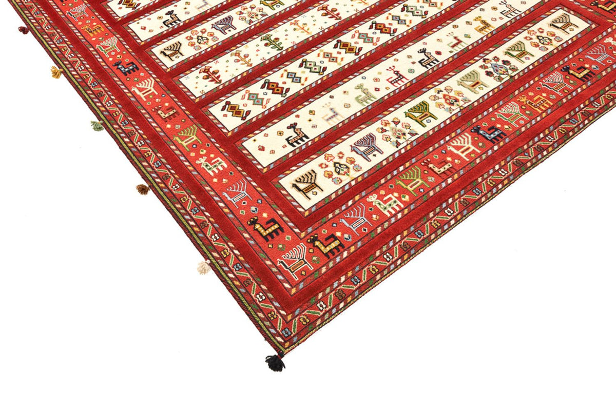 Orientalsk tæppe - 245 x 175 cm - lys beige