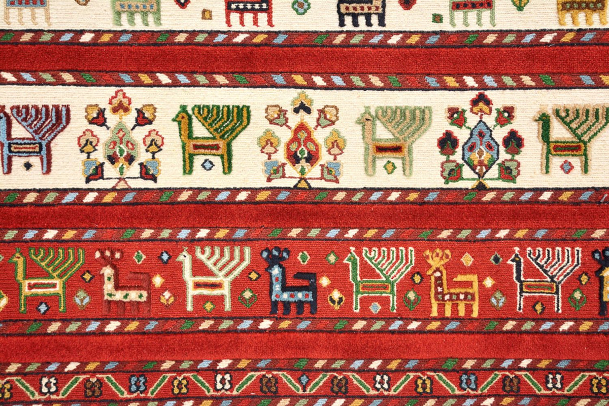 Orientalsk tæppe - 245 x 175 cm - lys beige