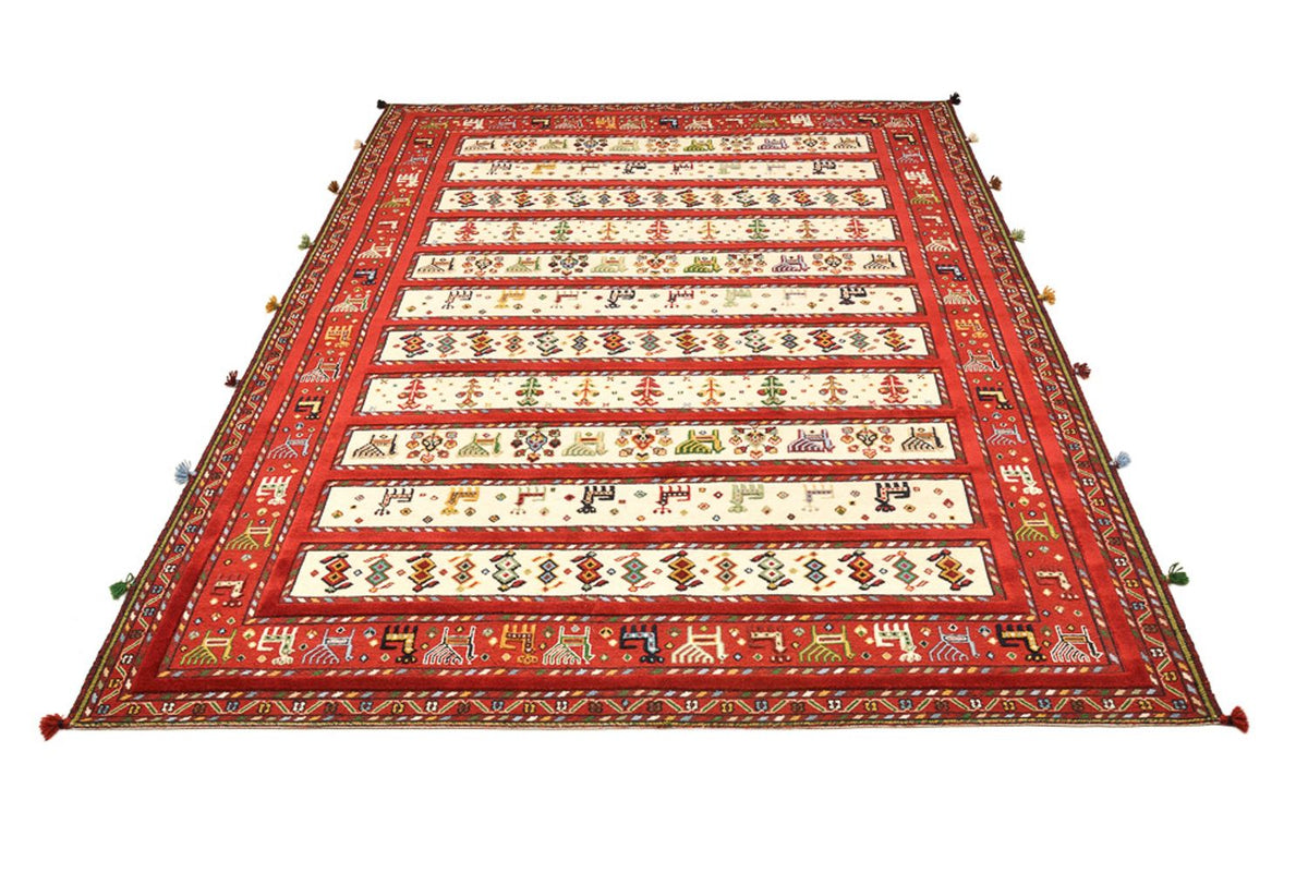 Orientalsk tæppe - 245 x 175 cm - lys beige